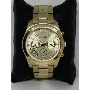 Fossil Perfect Boyfriend ES3884 Women Gold Band An